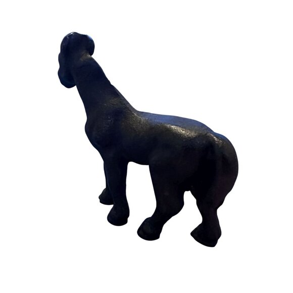 Vtg Cast Iron Black  Horse Farm Animal Paperweight Solid Metal 1950s 3" Tall - Picture 2 of 6